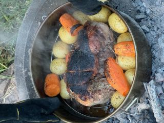Roast Lamb Camp Oven Style