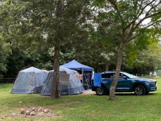 A great tent set up